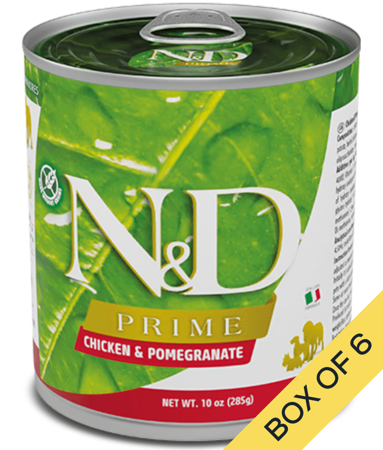 Farmina - N&D Chicken & Pomegranate, Grain-Free, High Animal Protein, Low Glycemic, Adult All Breed Sizes Wet Dog Food - 285 g