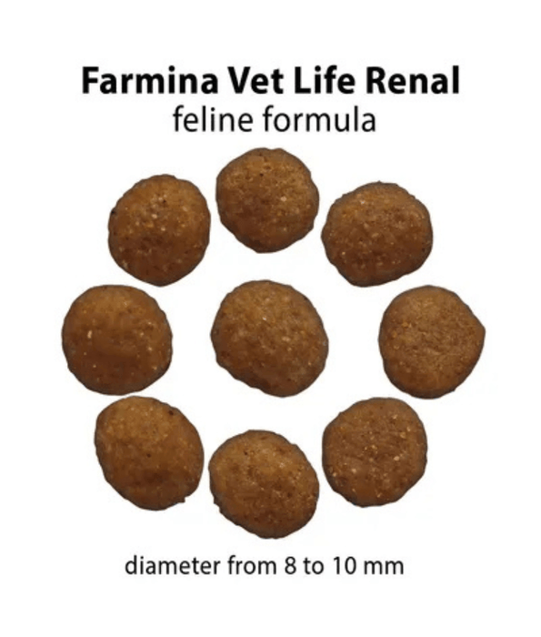 Farmina - Vet Life Renal Feline, Chicken & Fish, Low Protein, Low Phosphorus, Adult Dry Cat Food - 2 kg