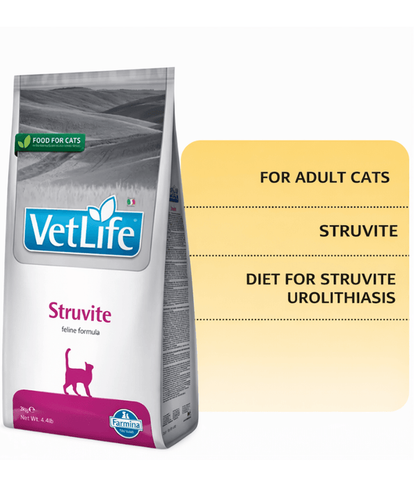 Farmina - Vet Life Struvite Feline, Urinary Support, Chicken & Fish, Low Magnesium, Adult Dry Cat Food - 2 kg