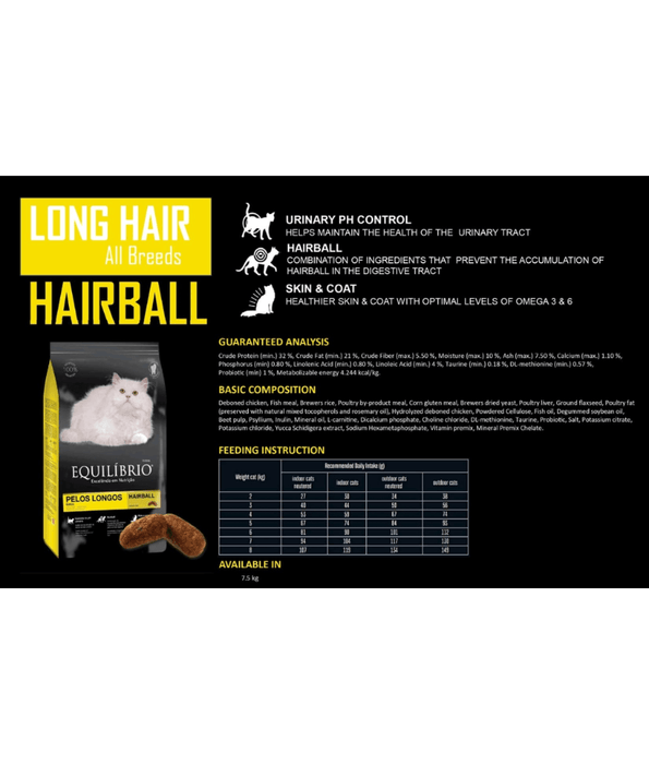 Equilibrio Long Hair Skin & Hair Coat 7.5kg