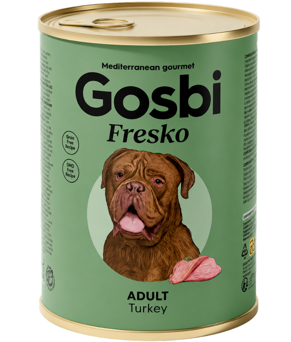 Gosbi - Plaisirs Grain-Free Turkey Adult Complementary Wet Dog Food - Joint Protection 185g-400g