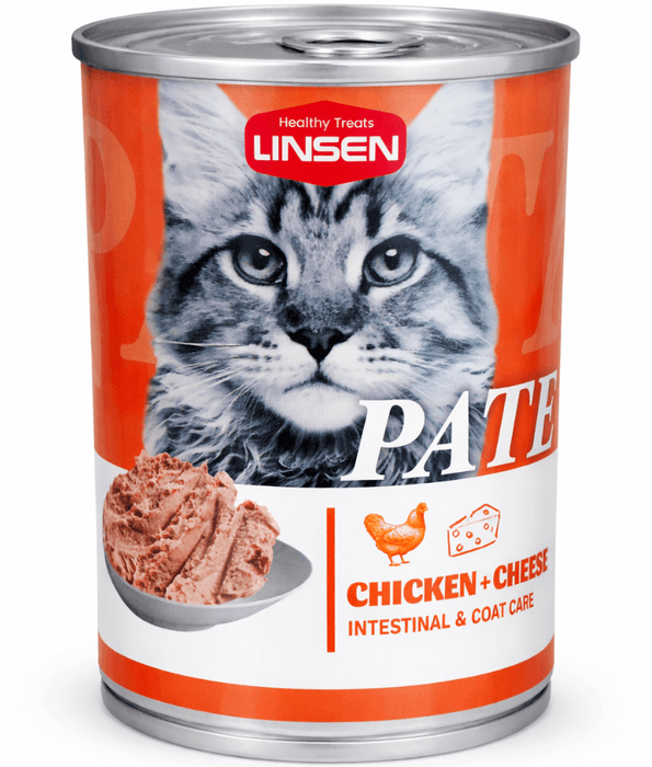 Linsen - Fresh Meat Pate, Chicken & Cheese, Intestinal & Coat Care, Immune Support, All Life Stages - 375 g