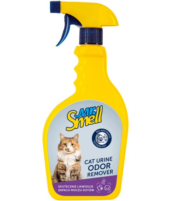 Mr. Smell - Cat Urine Odor Remover, Bioenzymatic Technology, Surface Odor Elimination - 500 ml