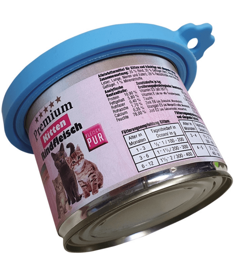Nobby - Silicone Can Lids, Durable Silicone, Dishwasher Safe, Universal Pet Food Can Covers - 9cm