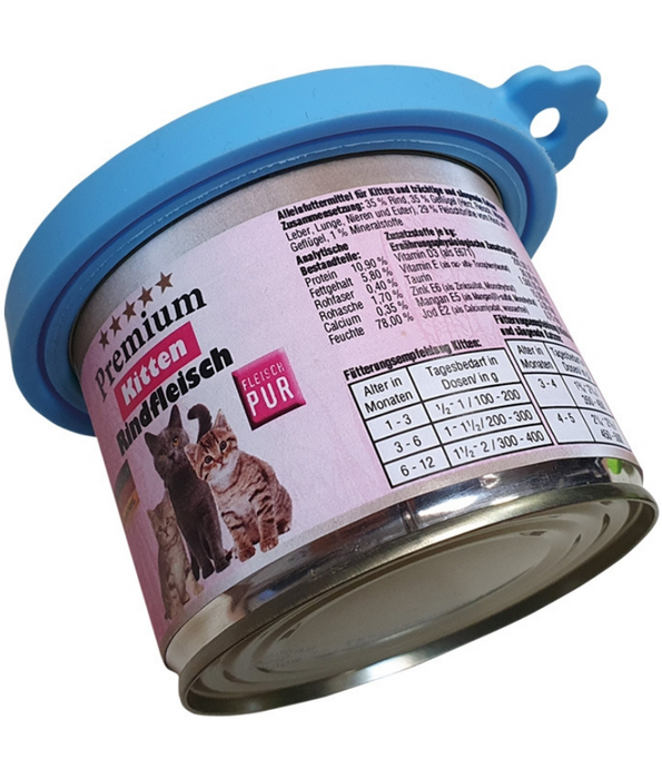 Nobby - Silicone Can Lids, Durable Silicone, Dishwasher Safe, Universal Pet Food Can Covers - 9cm