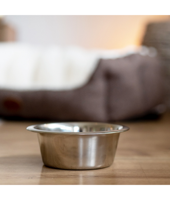 Nobby - Stainless Steel Dog Bowl, Durable Material, Multi-Size Options, Everyday Feeding Use - 13 cm 350 ml - 16 cm 800 ml