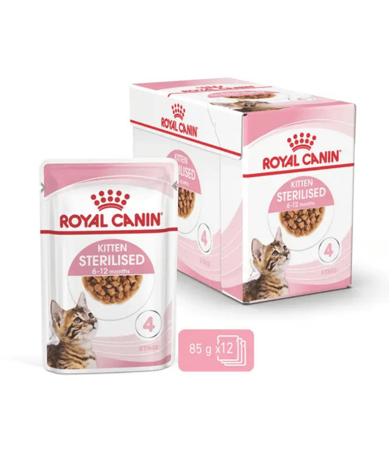 Royal Canin - Sterilised Kitten in Gravy, Growth & Weight Control - 85g