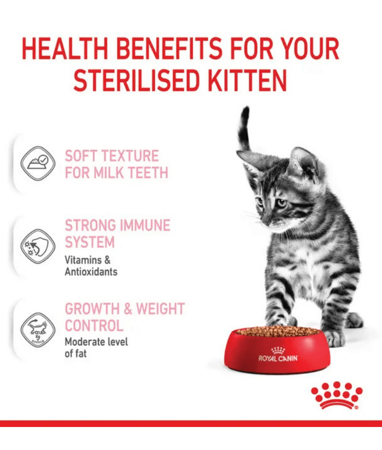 Royal Canin - Sterilised Kitten in Gravy, Growth & Weight Control - 85g