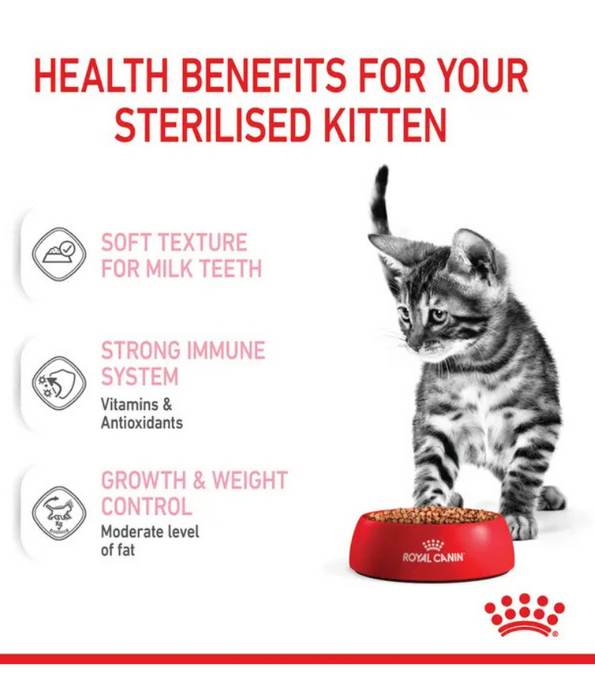 Royal Canin - Sterilised Kitten in Gravy, Growth & Weight Control - 85g