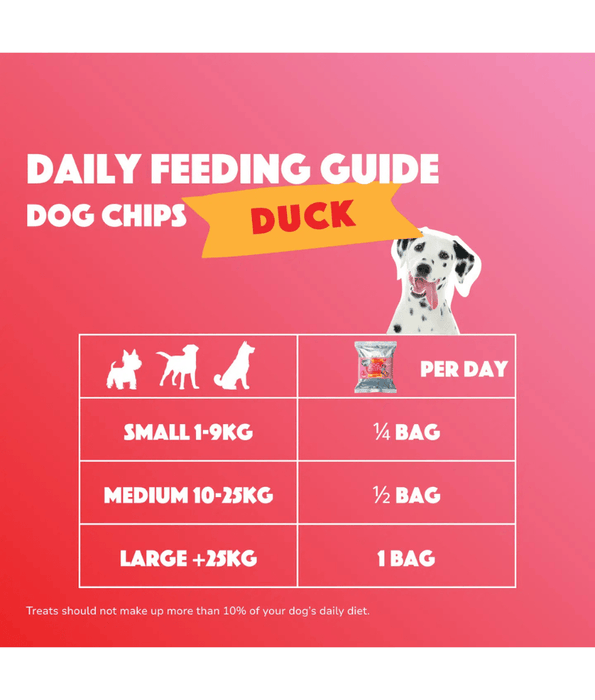 Smoofl - Dog Chips Duck, Rice-Based Low Calorie Treat, Mono Protein, Easy to Digest, Adult, All Breed Sizes - 50 g