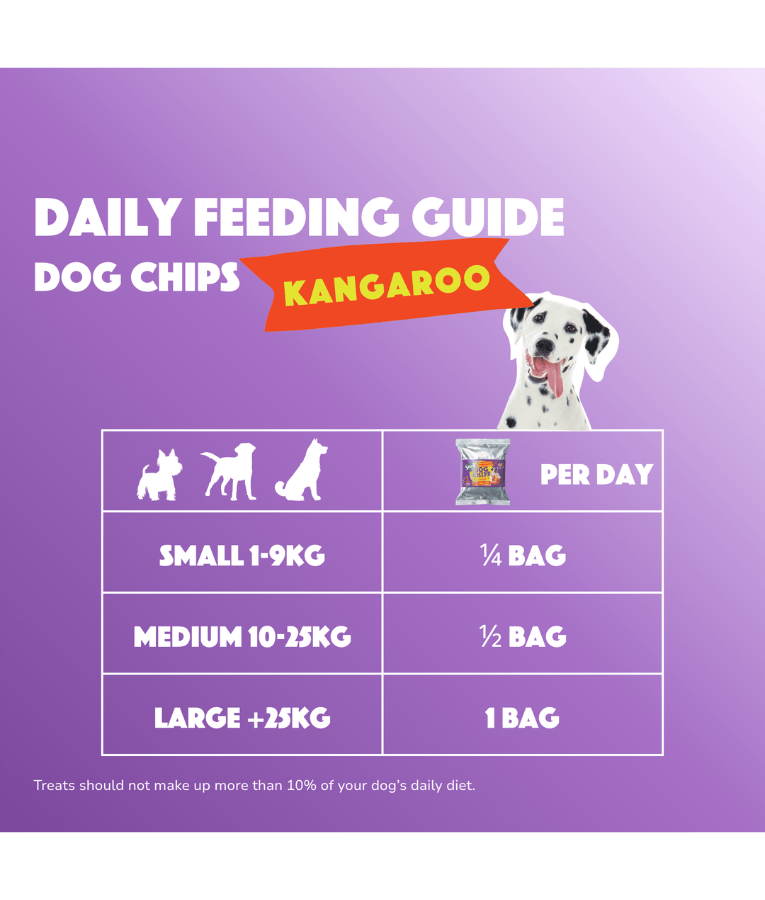 Smoofl - Dog Chips Kangaroo, Rice-Based Low Calorie Treat, Mono Protein, Hypoallergenic, Easy to Digest, Made in Belgium, Adult, All Breed Sizes - 50 g