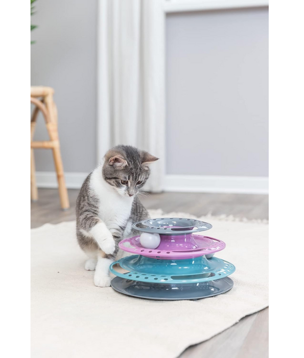 Trixie - Catch The Balls Cat Toy - Three Levels 25 × 13 cm