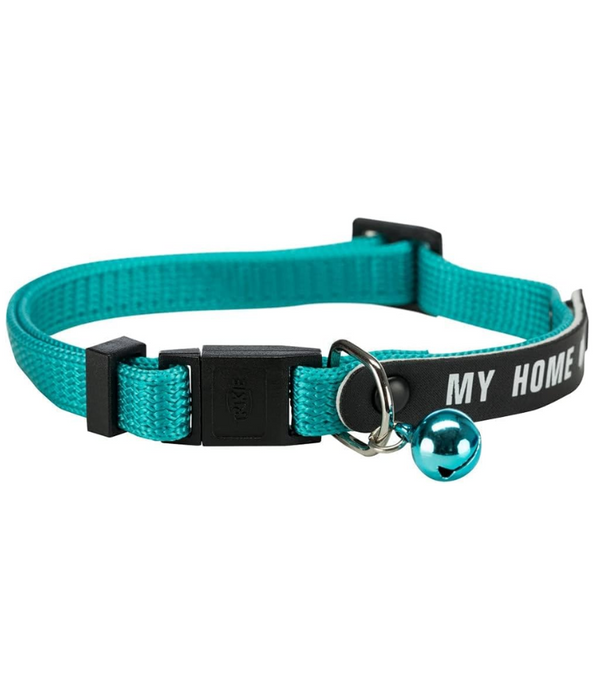 Trixie - Cat collar My Home - Nylon Cat Collar with Adres Bracket