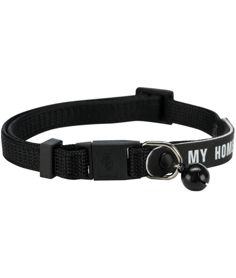 Trixie - Cat collar My Home - Nylon Cat Collar with Adres Bracket