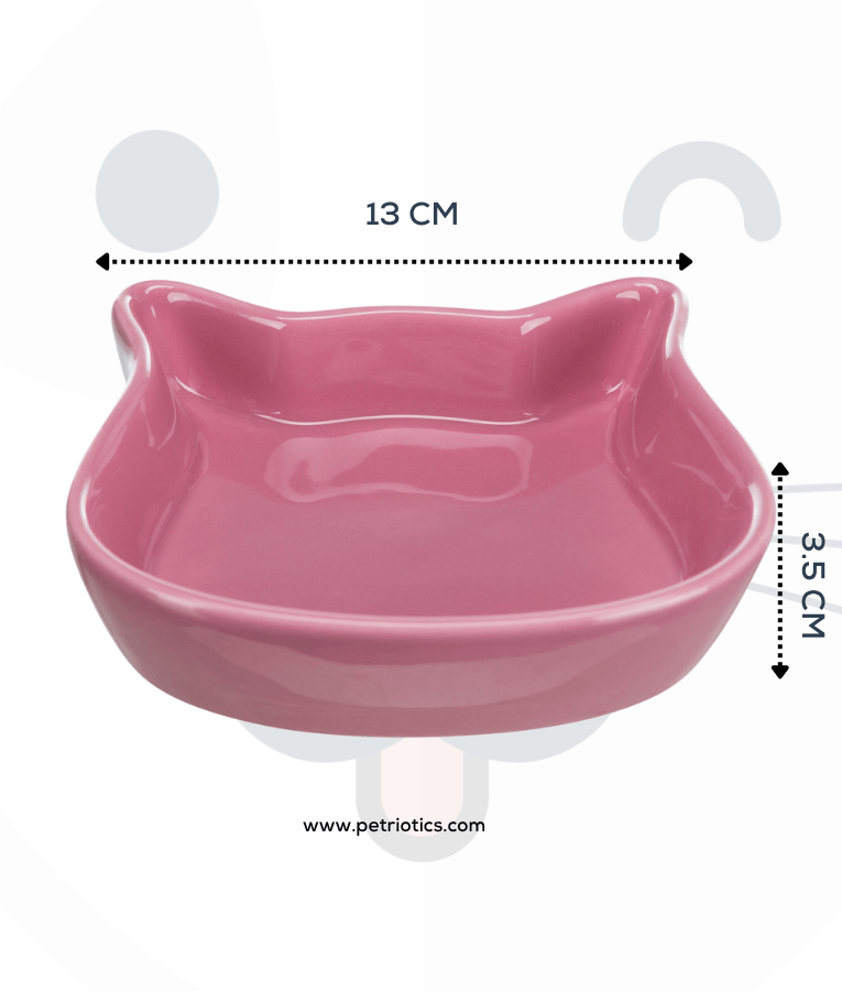 Trixie - Ceramic Cat Bowl – Cat-Shaped Design 0.25L / 12cm