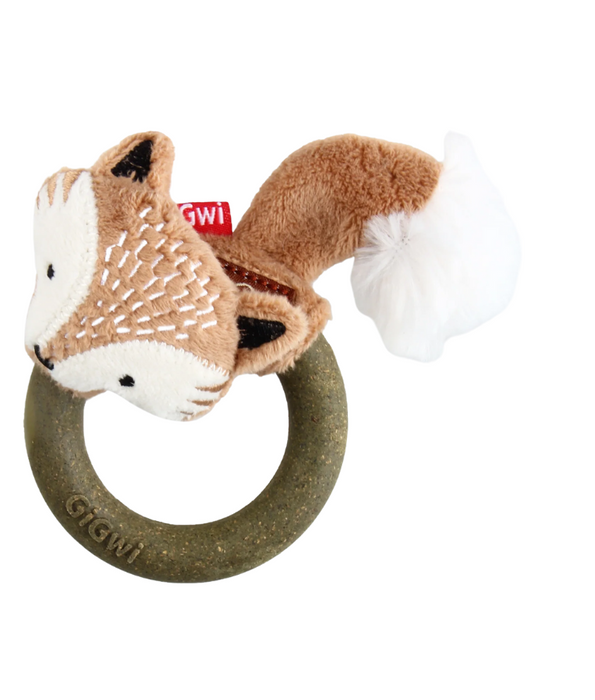 GiGwi Fox Catch & Scratch Eco line with Slivervine Ring