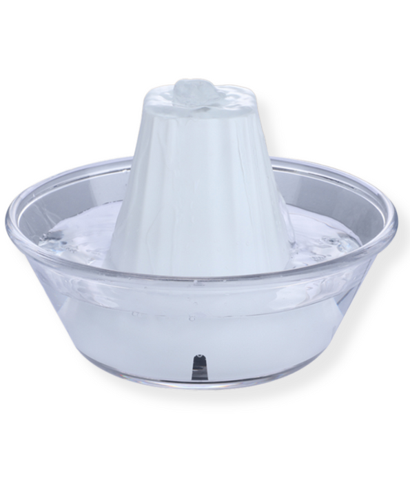 FocusPet - Small Cat & Dog Water Fountain – USB-Powered, Quiet Flow, Portable Design – 11x11x12.2 cm