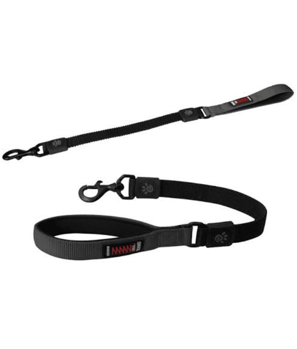 Doco - Bungee Shock Absorbing Nylon Leash, Neoprene Handle, For Dogs - Grey - 120cm (Large)