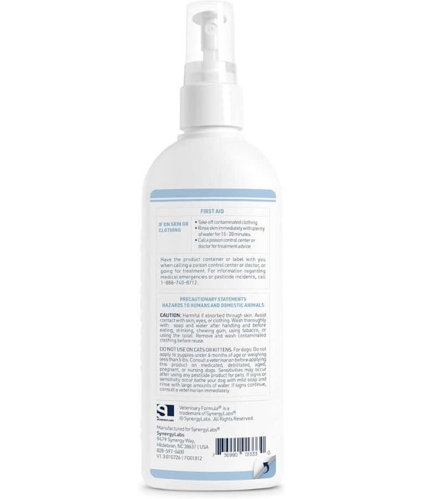 Synergy Labs - Veterinary Formula, Flea & Tick Spray With Nylar Insect Growth Regulator, Kills on Contact, For Dogs - 236.6 ml