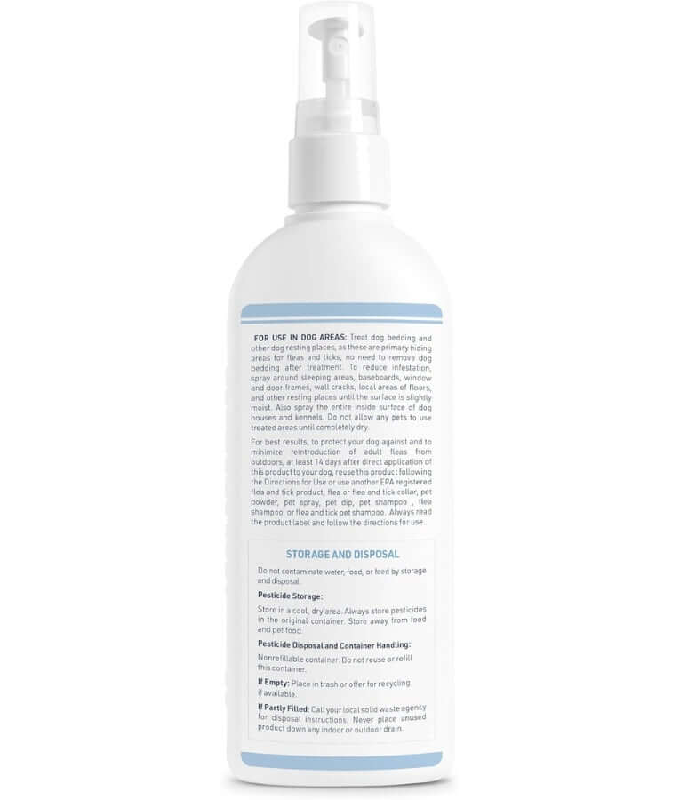 Synergy Labs - Veterinary Formula, Clinical Care, Flea & Tick Spray With Nylar Insect Growth Regulator, Kills on Contact, For Dogs - 236.6 ml