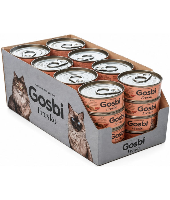 Gosbi - Fresko, Tuna with Salmon and Pineapple, Complementary Adult Wet Cat Food – 70g