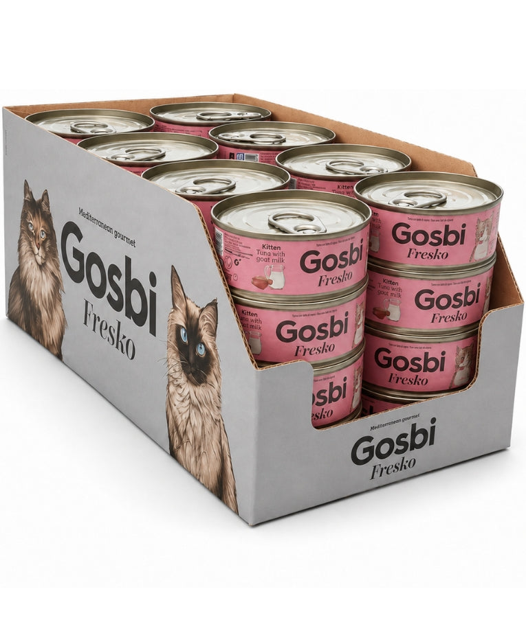 Gosbi - Fresko, Tuna with Goat Milk Complementary Kitten Wet Cat Food – 70g