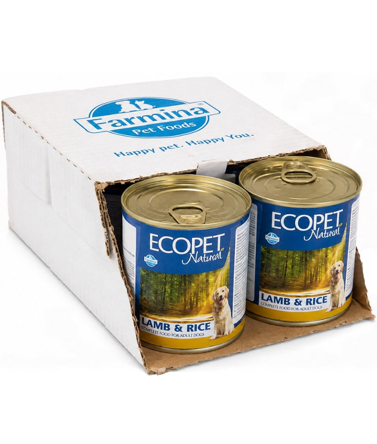 Farmina - Ecopet Natural Lamb & Rice, Adult All Breed Sizes, Complete Nutrition Wet Dog Food - 300 g