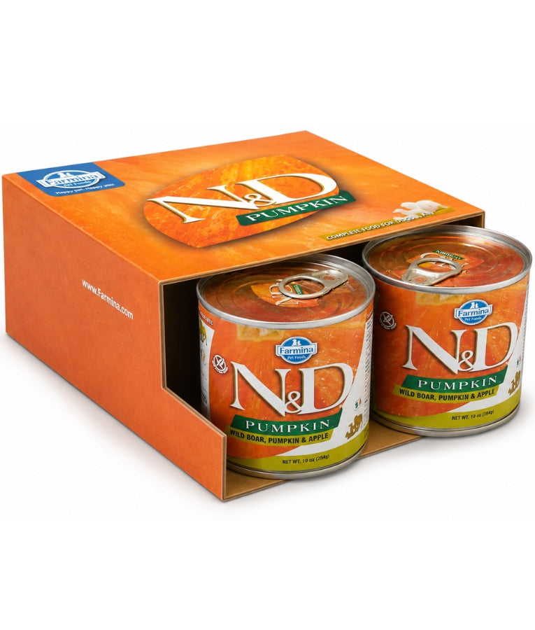 Farmina - N&D Pumpkin, Wild Boar, and Apple Adult Wet Dog Food In Gravy, for a Healthy Digestion - 285g