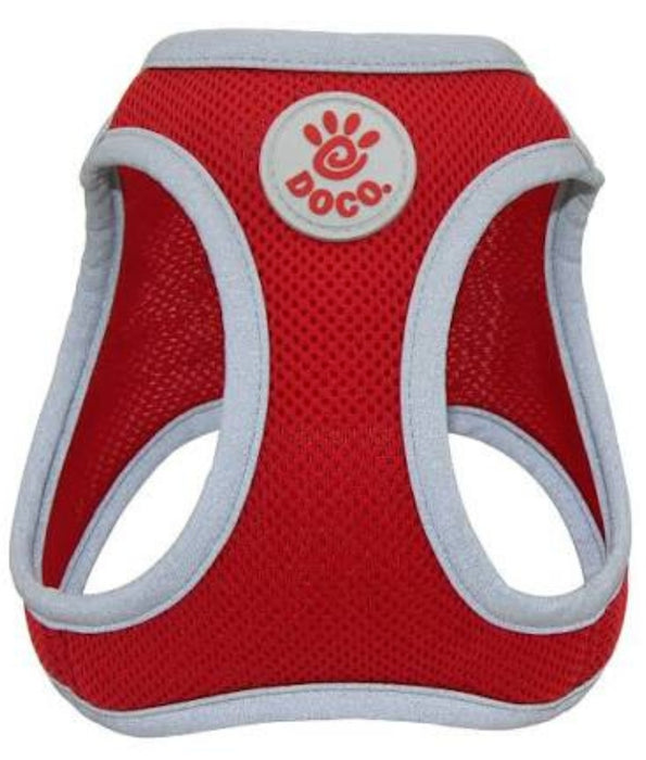 Doco - Athletica Quick Fit Dog Red Harness XXS, XS, S, M, L