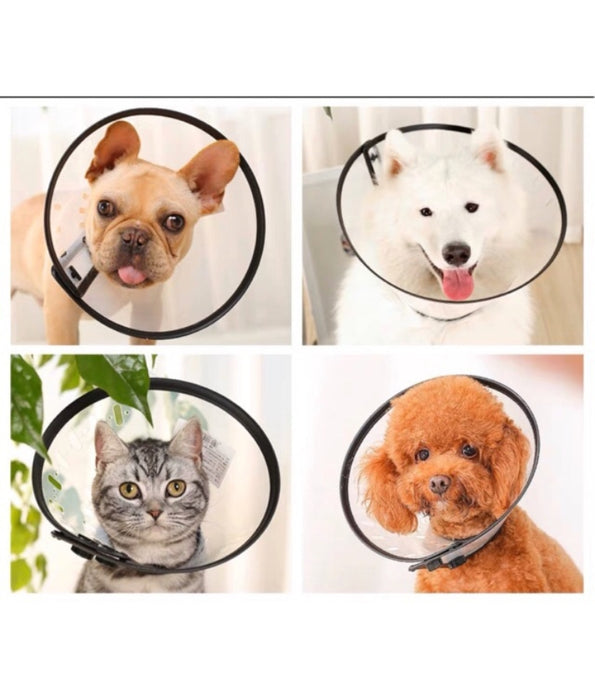 M-Pets - Bastion Protective Recovery Collar, Lightweight Adjustable Cone With Soft Edge, For Dogs & Cats - XS-S-M-L-XL