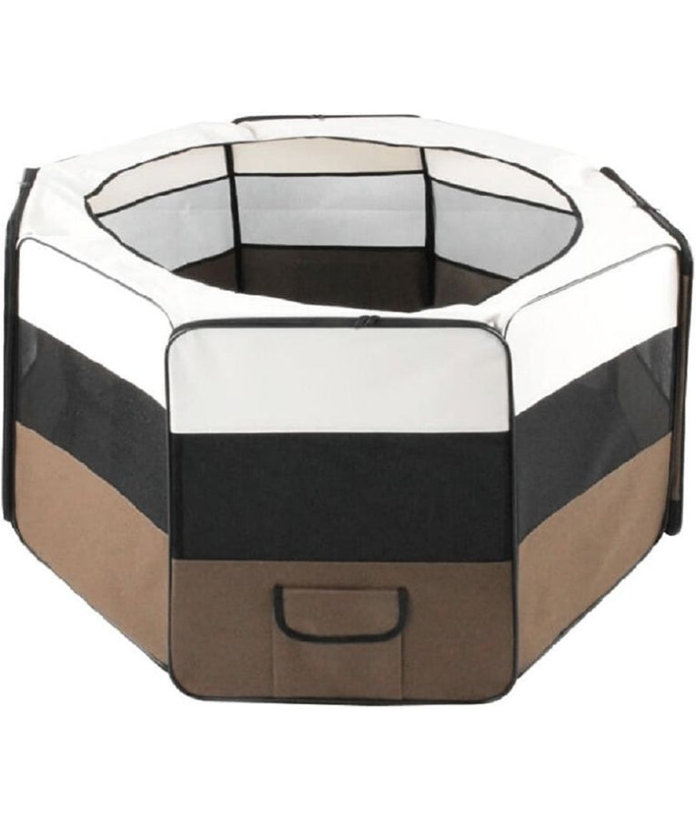 Pawise - Soft Pet Portable Playpen, Foldable PVC Mesh & Oxford Design, For Dogs - 107x60x45 cm