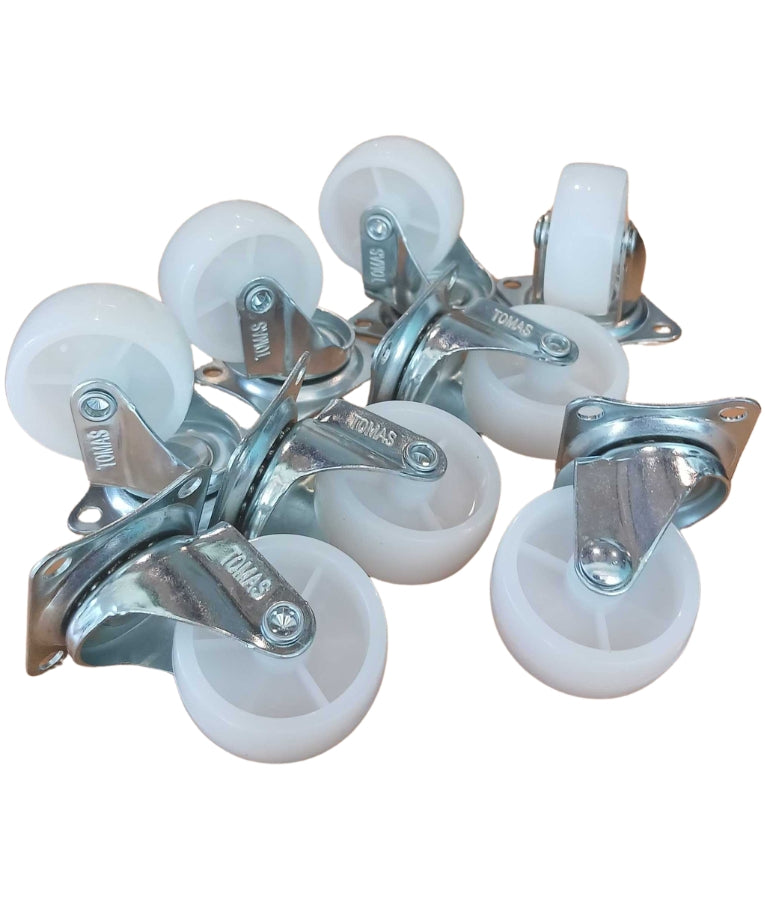 Tomas - Travel Cage Wheels, White - 4 Wheels