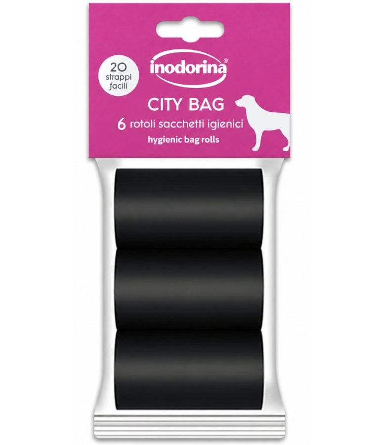 Inodorina - City Dog Waste Bags, Strong & Leak-Proof, 3/6/8/12 Roll Packs