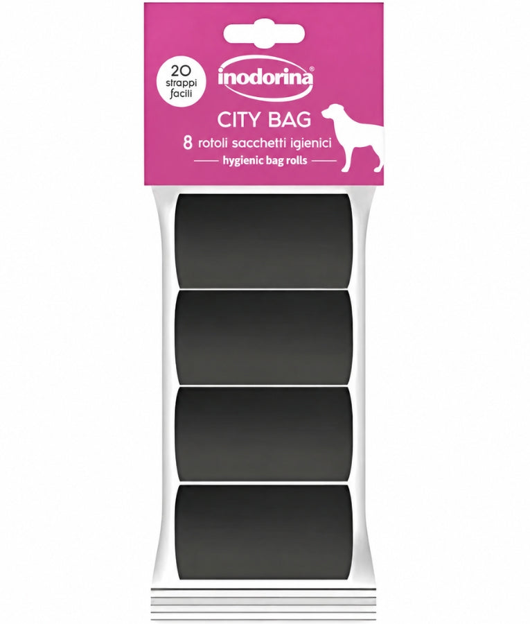 Inodorina - City Dog Waste Bags, Strong & Leak-Proof, 3/6/8/12 Roll Packs