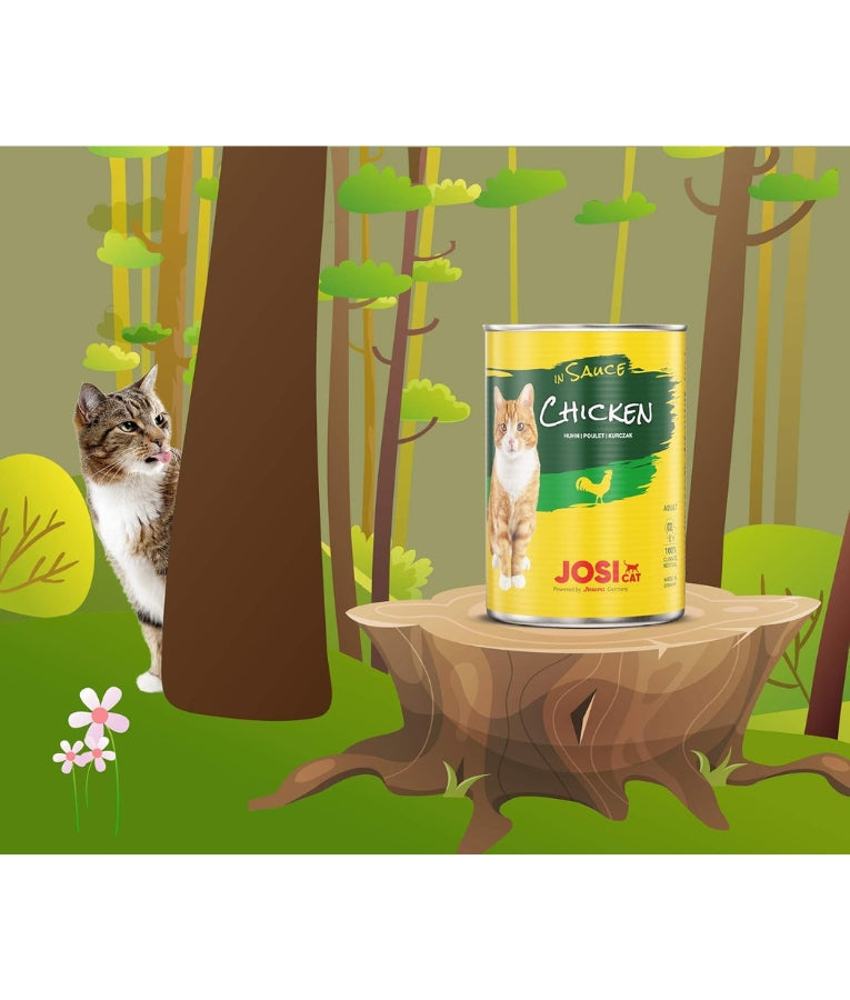 JosiCat - Chicken in Sauce, Adult Wet Cat Food - 415g