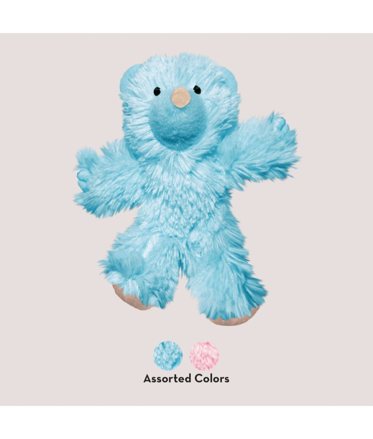 Kong - Catnip Kitten Teddy Bear, Soft Plush With Crinkle Sound, Pink or Blue, For Cats - 12x10x4cm