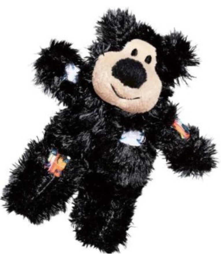 Kong - Cat Softies Patchwork Bear, Catnip-Filled Plush With Crinkle Sound, For Cats - 13x8x5cm