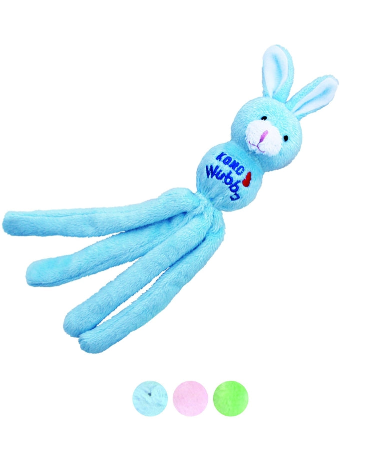 Kong - Wubba Cat Rabbit, Crinkly Tails With Catnip & Squeaker, For Cats - 21x4x4cm