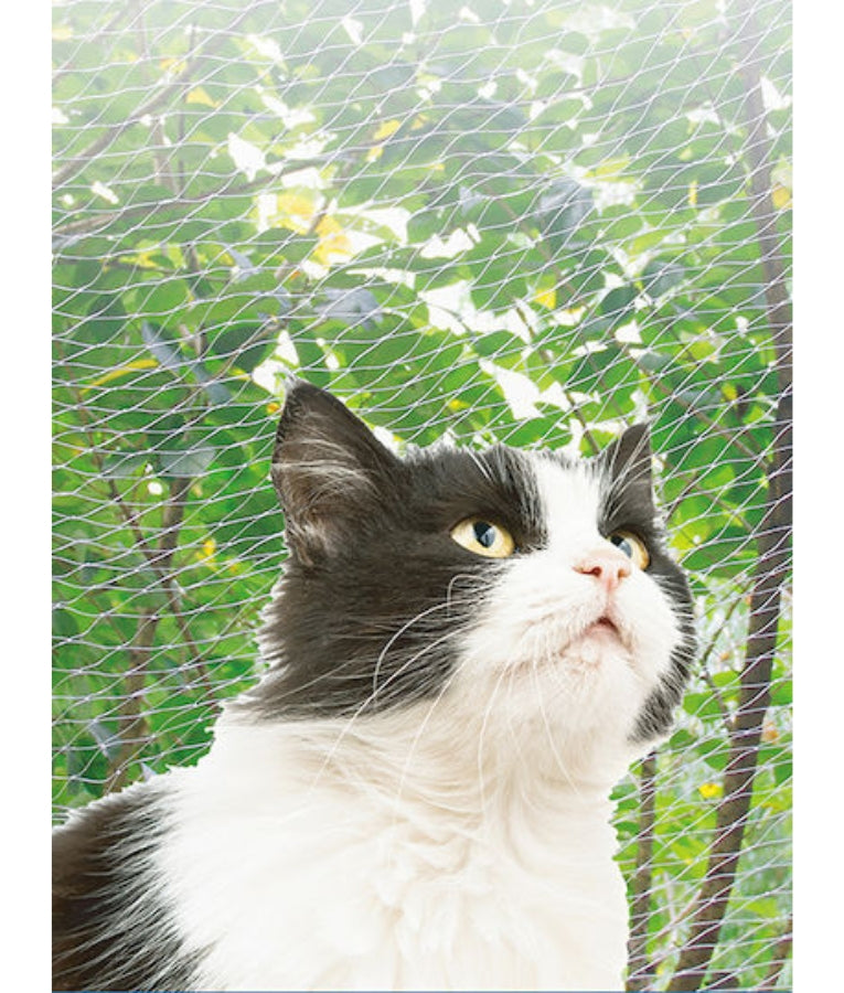 Pawise - Cat Safety Net, Balcony & Window Net With 3x3cm Mesh, For Cats - Olive Green - 6x3m