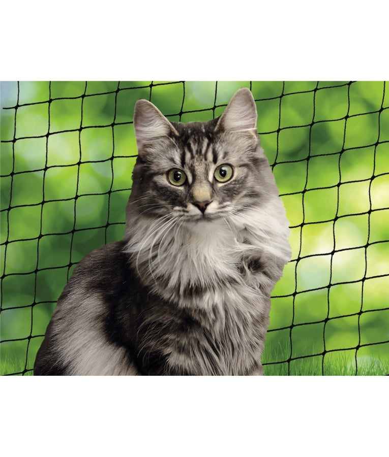 Pawise - Cat Safety Net, Balcony & Window Net With 3x3cm Mesh, For Cats - Olive Green - 6x3m