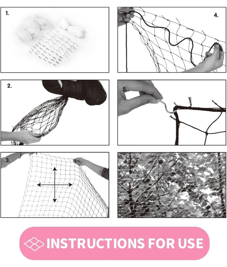 Pawise - Cat Safety Net, Balcony & Window Net With 3x3cm Mesh, For Cats - Olive Green - 6x3m