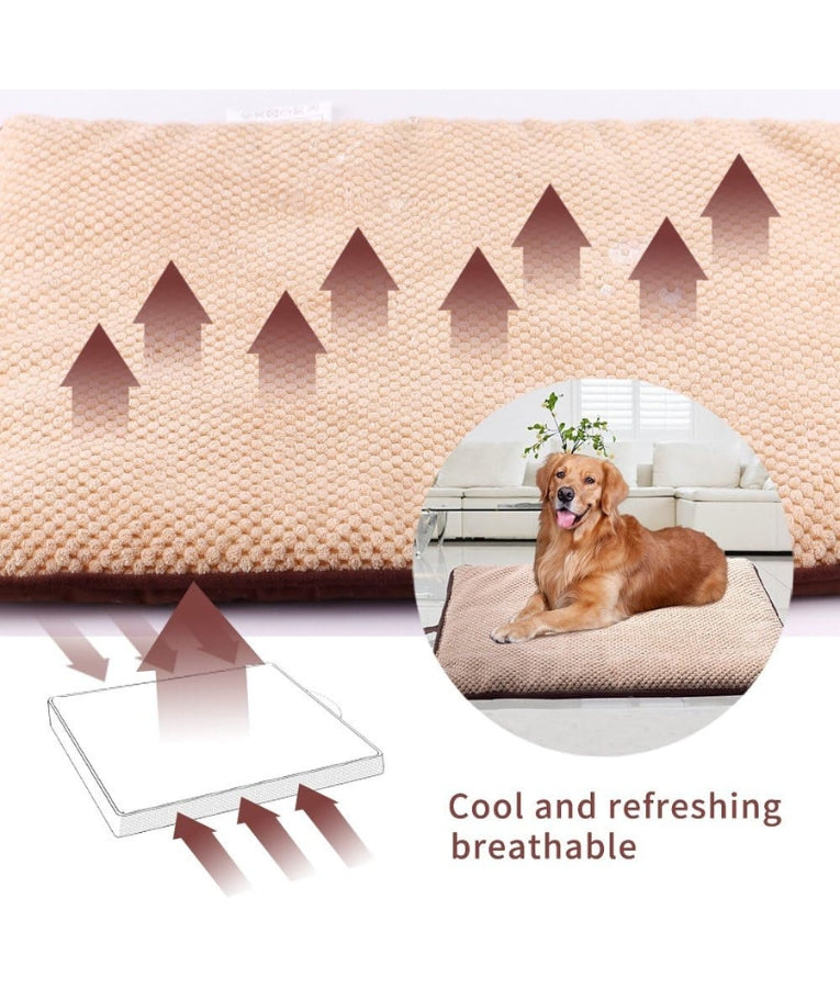Pawise - CozyTime Teflon Dog Mat, Waterproof Padded Cushion, For Dogs - XS-S-M-LXL