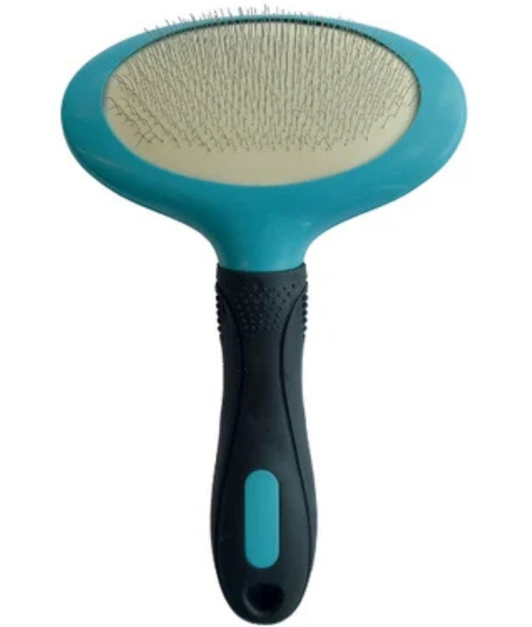 M-Pets - Hairdo Oval Slicker Brush, Ergonomic Detangling Design, For Dogs & Cats - S - L