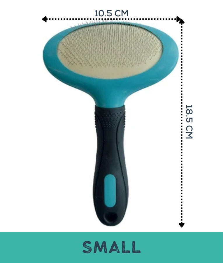 M-Pets - Hairdo Oval Slicker Brush, Ergonomic Detangling Design, For Dogs & Cats - S - L