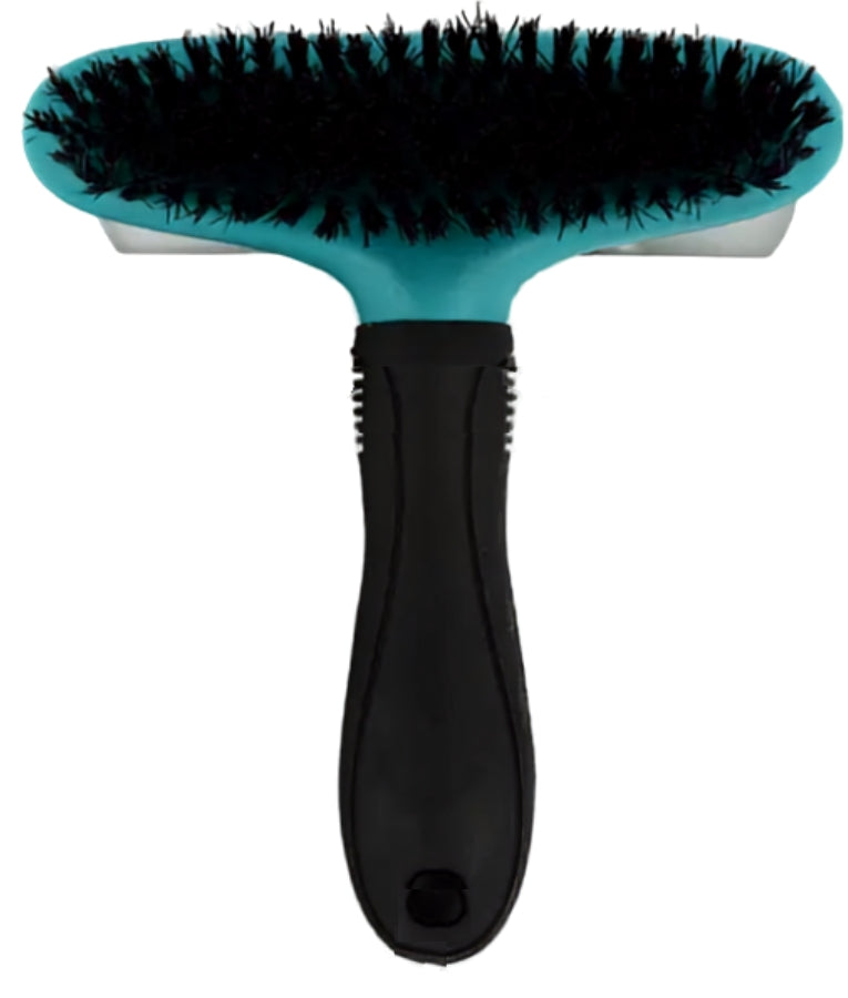 M-Pets - HAIRDO Double-Sided Slicker Brush, Two-Sided, For Short & Long Coats, For Dogs & Cats - 15 x 17 cm