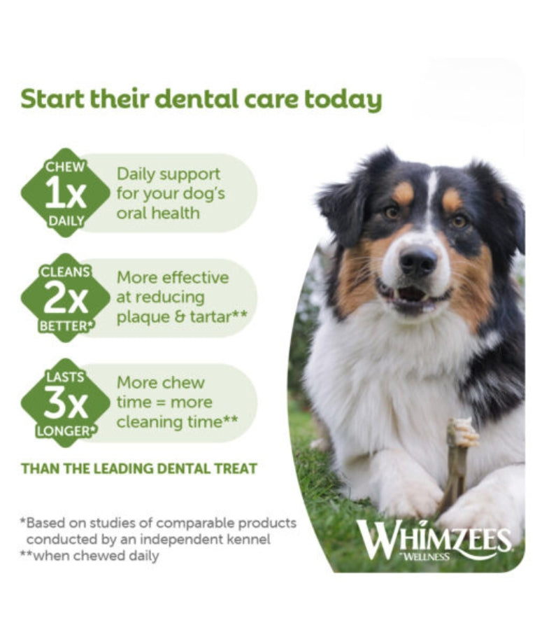 Whimzees - Hedgehog Dental Chew, Grain-Free, Adult, Large Breed, Dog Treats - 360g