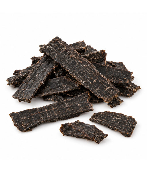 Dehydrated dog treats made from 100% beef liver, perfect for rewarding dogs in training.