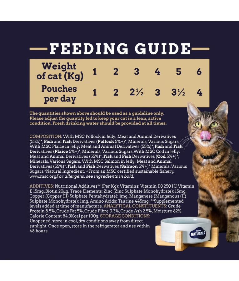 Webbox - Naturals Tasty Selection Meat & Fish In Jelly, Grain-Free, Senior 7+ Wet Food, For Cats - 8 x 100g