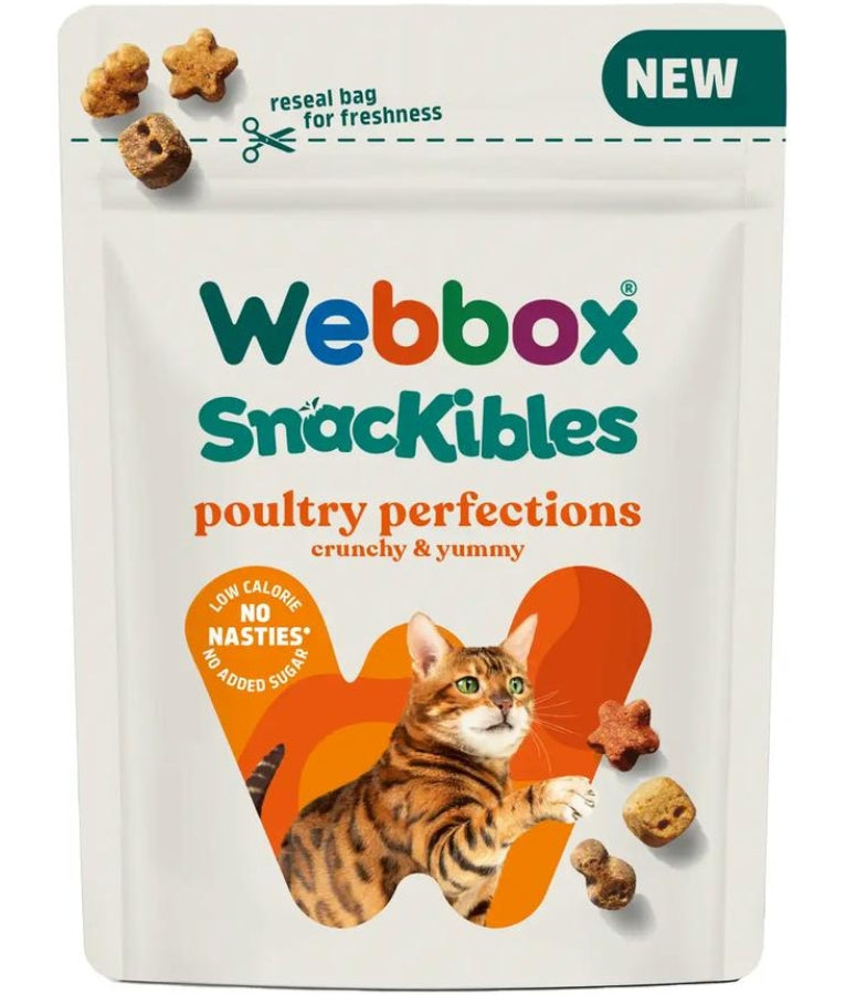 Webbox - Snackibles Poultry Perfections, Crunchy Baked Treats, Adult, For Cats - 85g