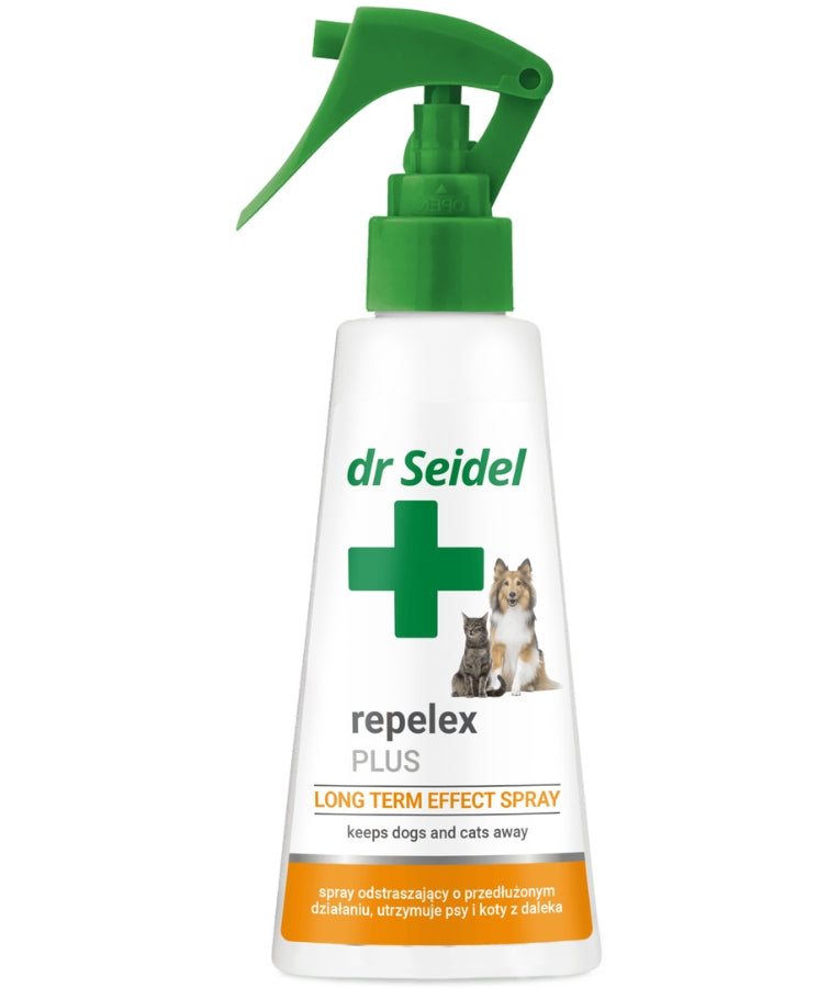 Dr Seidel - Repelex Plus Long-Term Effect Spray, Lemon-Scented Behaviour Deterrent, For Dogs & Cats - 100ml